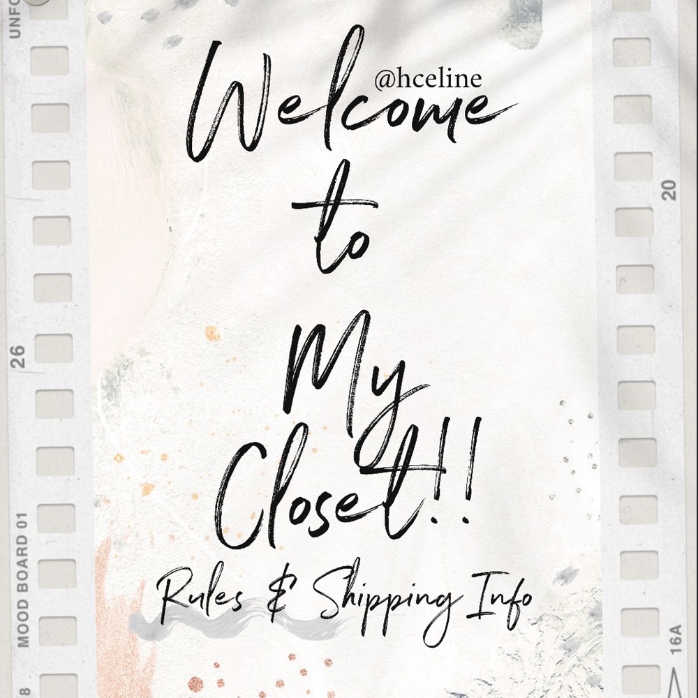 Closet Rules & Shipping Info!!